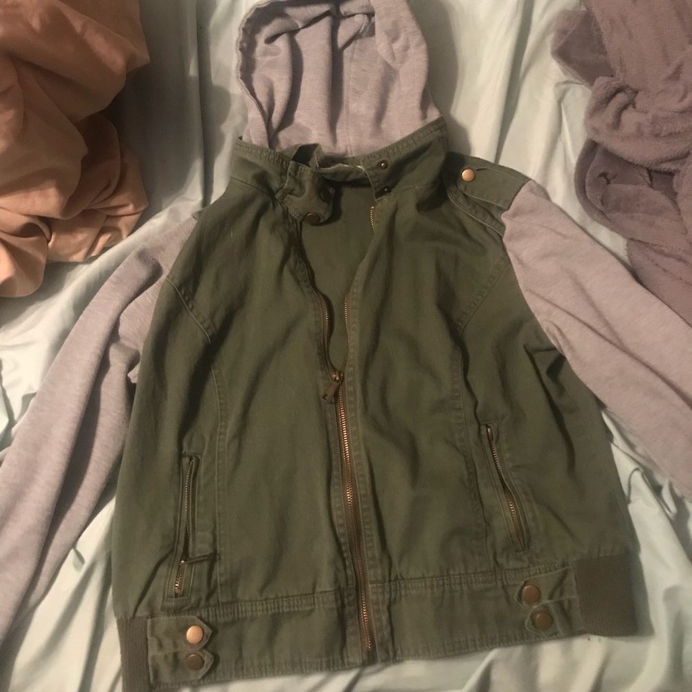 Army green jacket
